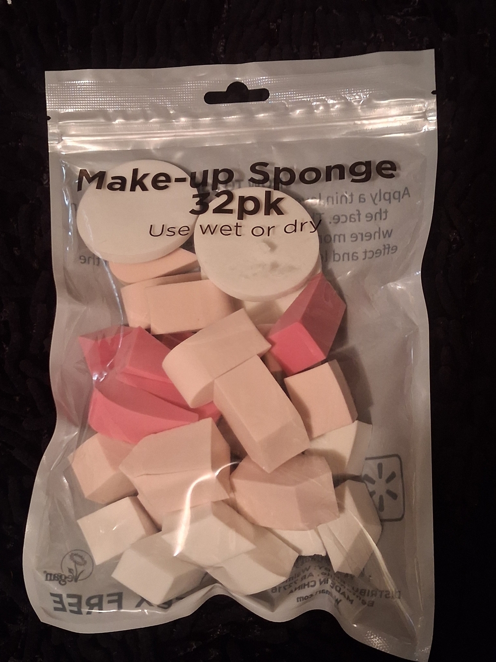 Make-up Sponge Set 32pc - Pink & Cream Blenders